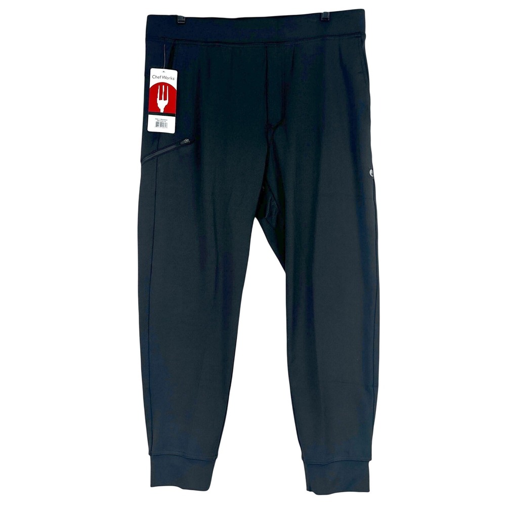 Chef Works Re-Action Joggers Men M Black PBE02-BLK Sustainable Culinary Workwear